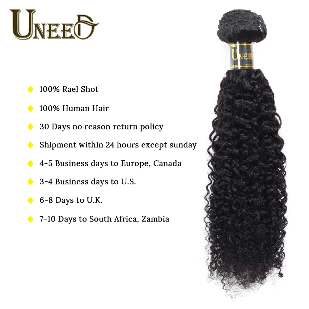 Uneed Волосы Кудрявые перуанские вьющиеся волосы плетение пучки 1 шт. человеческие волосы ткачество remy волосы для наращивания 10-28 дюймов можно окрашивать