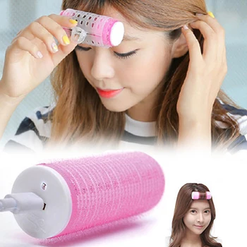 

Salon Easy Use Portable Hair Curler Fluffy Tools Electric ABS USB Charging Styling Mini Bangs Roller Self Grip DIY