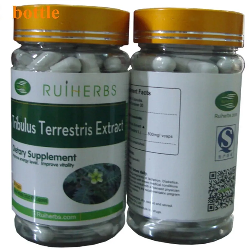 Comprar 2 botellas de extracto de Tribulus reris 90% tapas de saponinas (1 botella = 90 recuentos) mejora la fuerza física y la vitalidad envío gratis