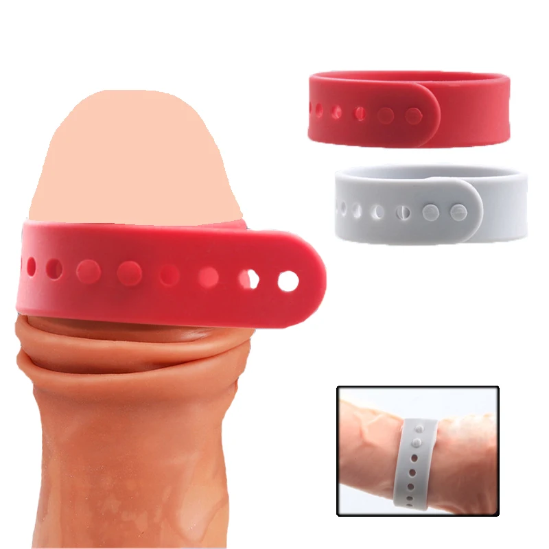 

Adjustable Silicone Foreskin Resistance Penis Rings Delay Ejaculation Correction Glans Cock Ring Adult Sex Toys for Men Reusable