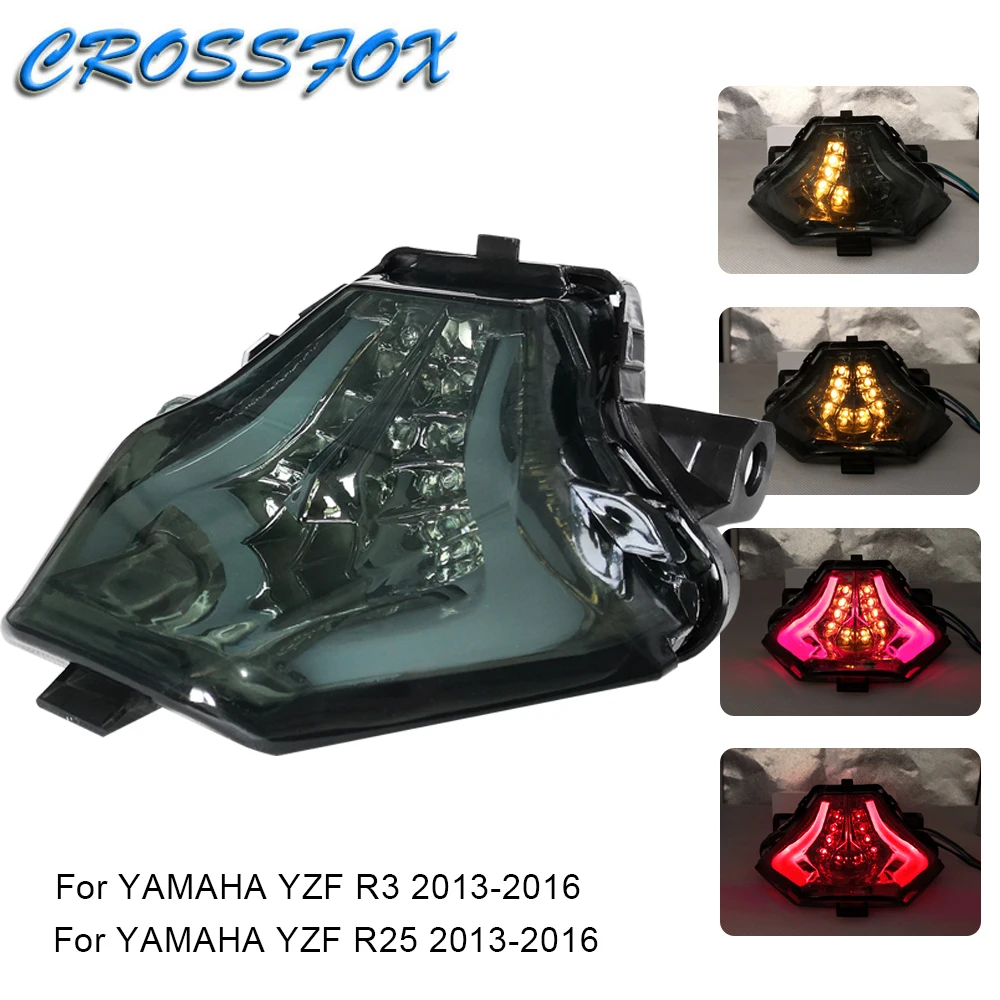 Задний светодиодный стоп сигнал для мотоцикла 12 В задний фонарь YAMAHA YZF R3 R25 2013 2014