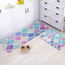 Minimalist Modern European Style Geometric Pattern Door Mat Entrance Foyer Kitchen Sanitary Ware Water-Absorbing Mat