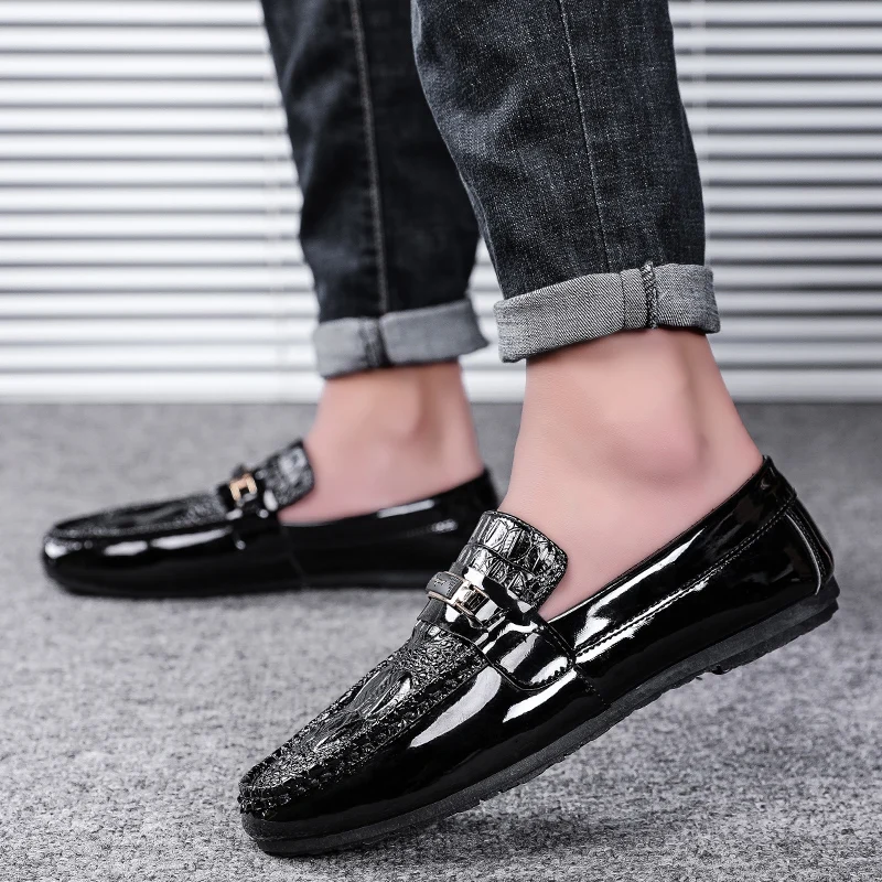

MOOREGOOD Summer shoes men's flat shoes men's slippers driving shoes men's casual shoes fashion dress wedding shoes