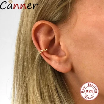 

Canner Vintage Chain Twist 925 Sterling Silver Wearable Without Pierced Ears Ladies Party Birthday Anniversary Gift Ear Clip