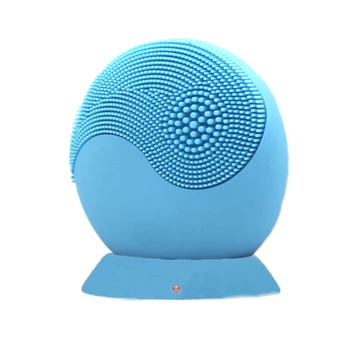 

Silicone Cleanser Facial Cleansing Brush Sonic Vibration Face Cleaner Silicone Deep Pore Cleaning with Charging Base