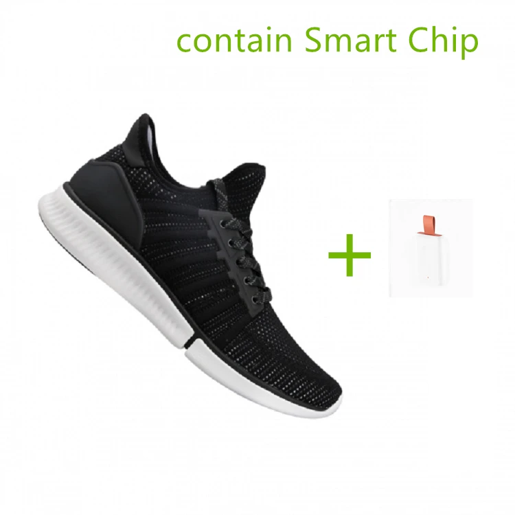 contain Smart Chip Xiao mi jia Smart Sneaker мужские кроссовки с дышащей сеткой mi smart APP спортивные Уличная обувь для мужчин кроссовки - Цвет: contain Smart Chip