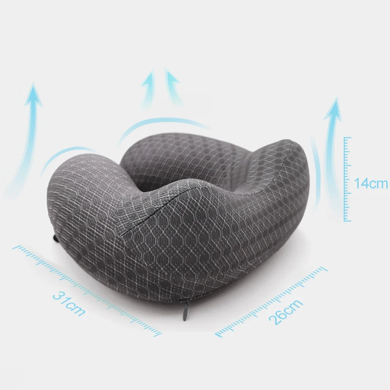 U-образная подушка для путешествий, подушка для шеи с эффектом памяти, хлопковая подушка для путешествий, подушка для взрослых, подушка для сна, u-образная подушка для шеи