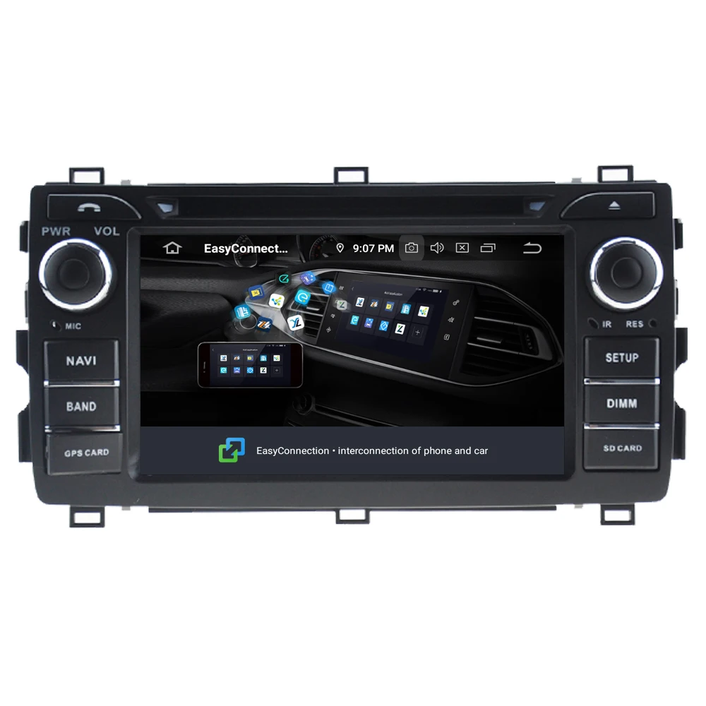 Flash Deal RoverOne Car Multimedia Player For Toyota Auris E180 2013 - 2018 Android 9.0 4G+64G Radio DVD GPS Navigation Sat Navi Multimedia 3
