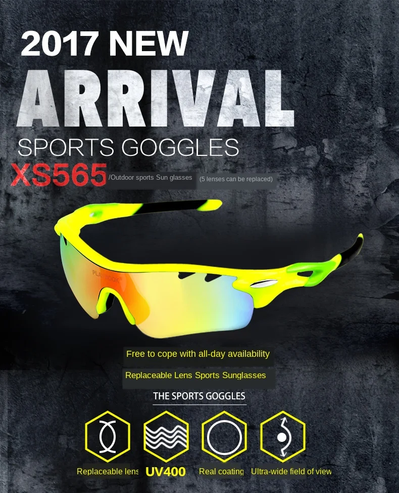 Cycling Sunglasses Outdoor Polarizing Bicycle Riding Glasses Wind-Resistant Sand Fishing Mountain Bike Sports Sun Goggles