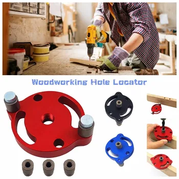 

Tool Woodworking Dowel Drill Guide 3-Hole Drill Bit Guide Positioner Locator household professional tool accessories for home