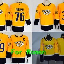 Женская одежда для взрослых с вышивкой Nashville#76 PK Subban 59 Roman Josi 35 Pekka Rinne Jersey