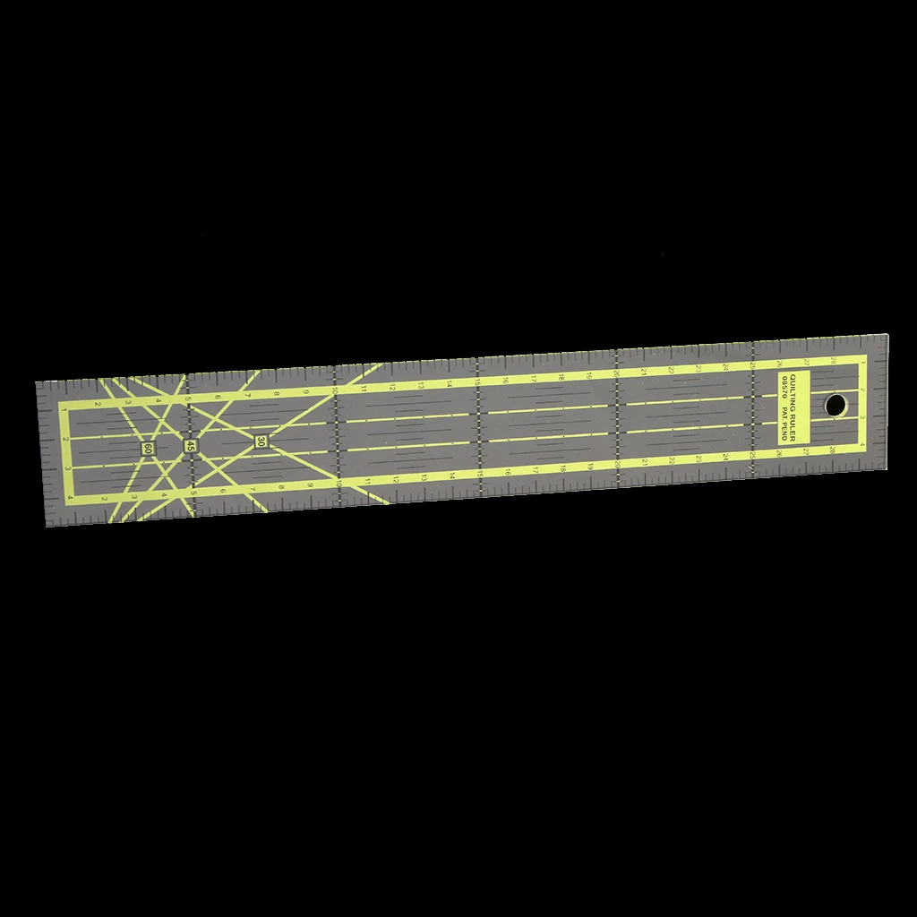 1 Piece 30x5cm Plastic Rectangle Quilting Patchwork Template Ruler for Sewing Craft