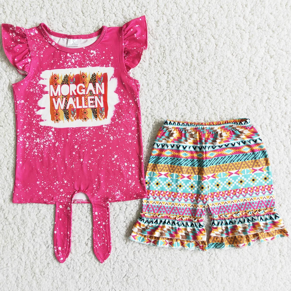 

Новое поступление, одежда для маленьких девочек, комплект с шортами с коротким рукавом, модная детская одежда, эксклюзивная Детская летняя одежда, оптовая продажа