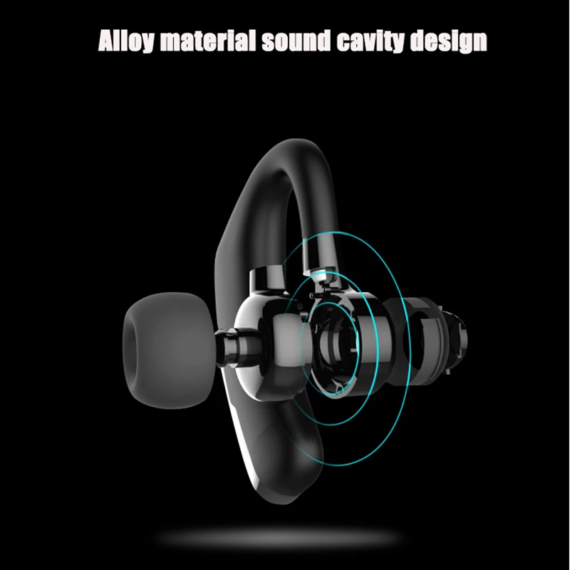 New V9 Handsfree Wireless Bluetooth Earphones Noise Control Business Wireless Headphone Bluetooth Headset with Mic for Driver