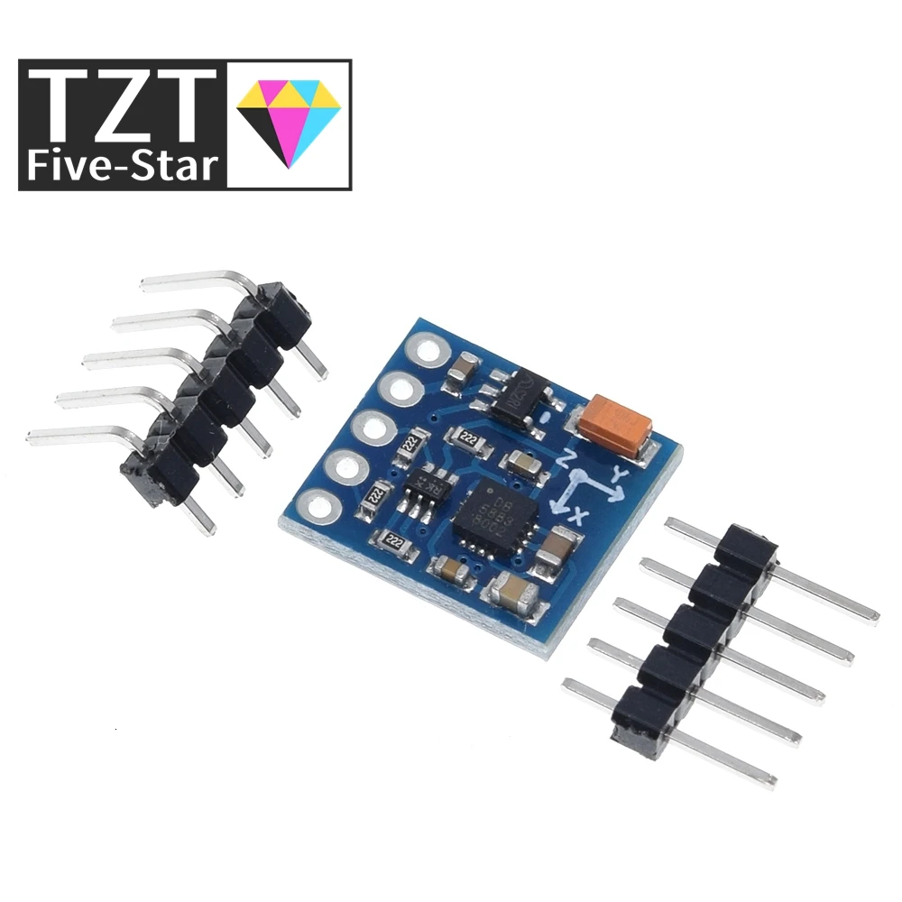 TZT GY-271 HMC5883L 3V-5V Three 3 Triple Axis Magnetic Field Compass Magnetometer Sensor Module For Arduino IIC Board