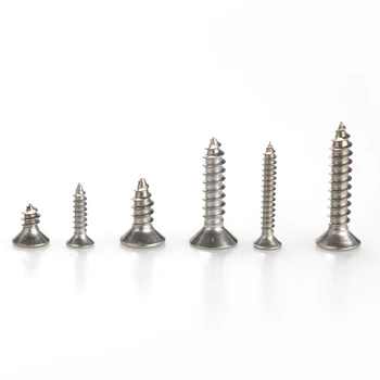 

600pcs Stainless Steel Miniature Self Tapping Track Screws Black Screws Pack New
