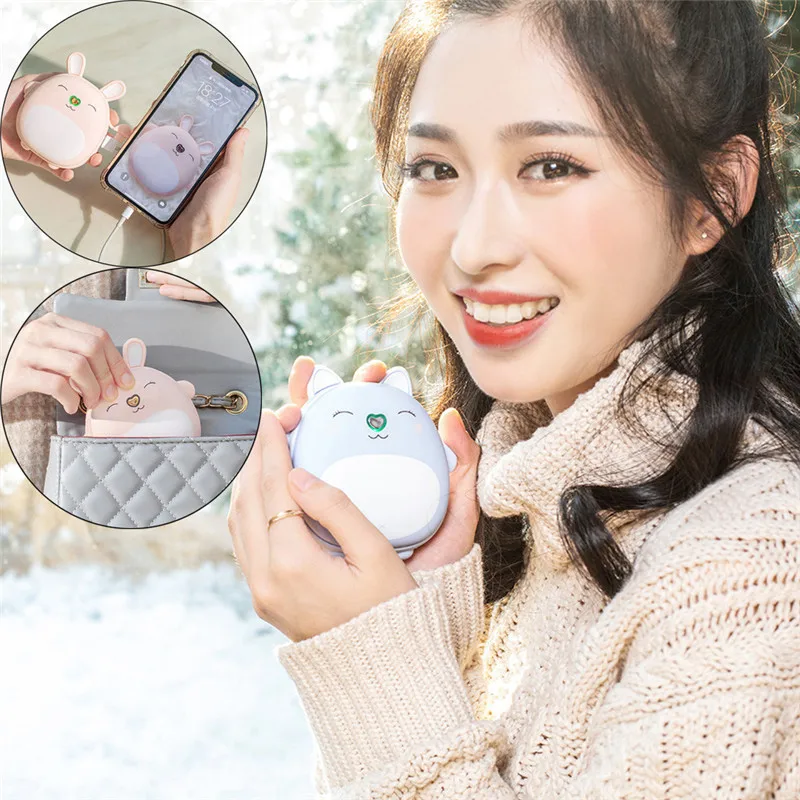 Rechargeable Hand Warmer 6000mAh Electronic Portable hand warmers Instant Heating 100x105x40mm 40DEC0214