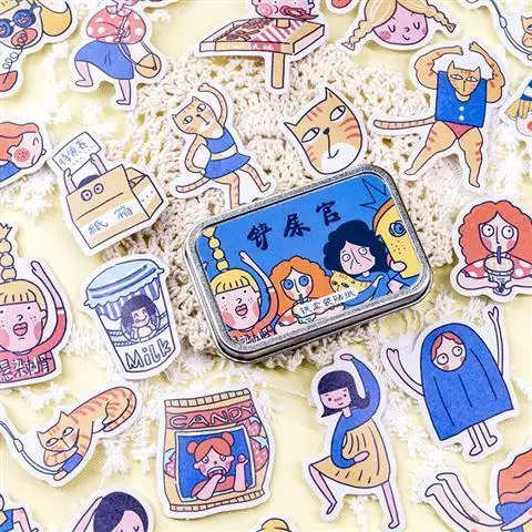 INS Kawaii Cartoon Anime Graffiti Deco Stickers for Phone Laptop Diary Stationery Journal Scrapbook Hand Book Album Supplies