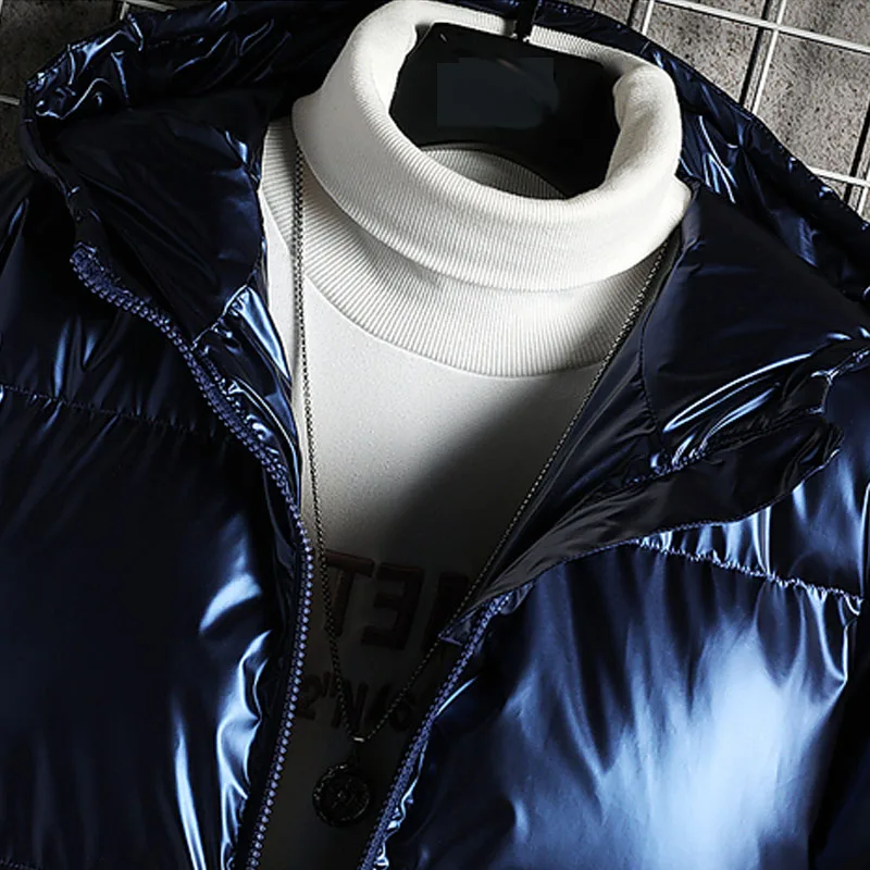 Men's luxury Clothing Parka Down Hooded Coat Clothing Reflective Outwear Oversize Winter Clothes Overcoat Jacket For Men