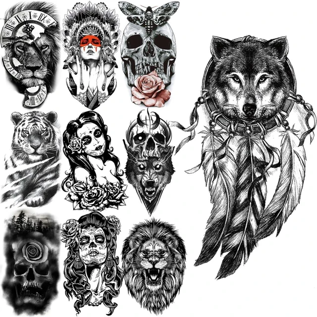 Native American Wolf Girl Tattoos