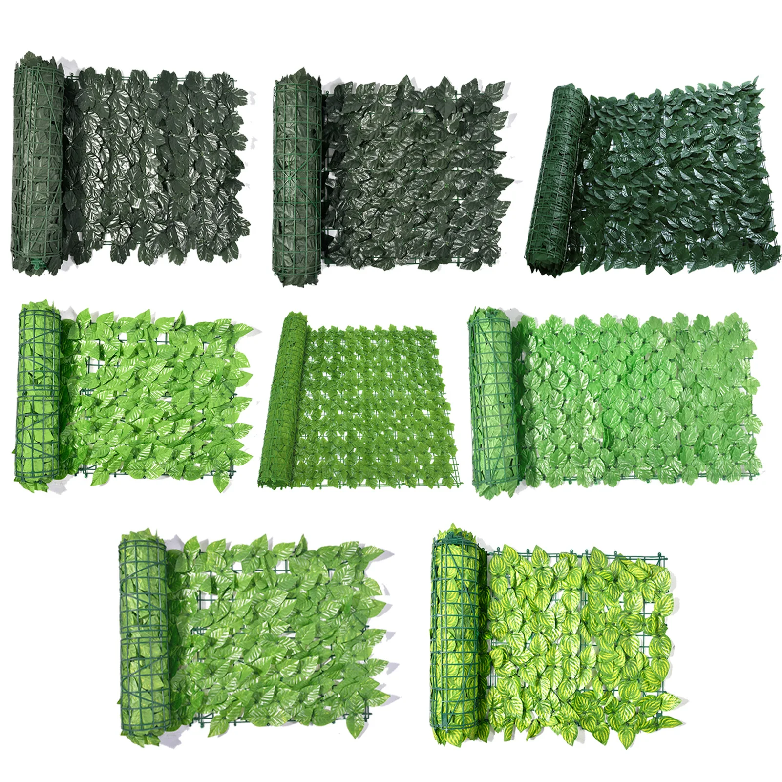 Artificial Flora Artificial Plants Home Accessories Artificial Ivy Leaf Plastic Rolls Plant Wall
