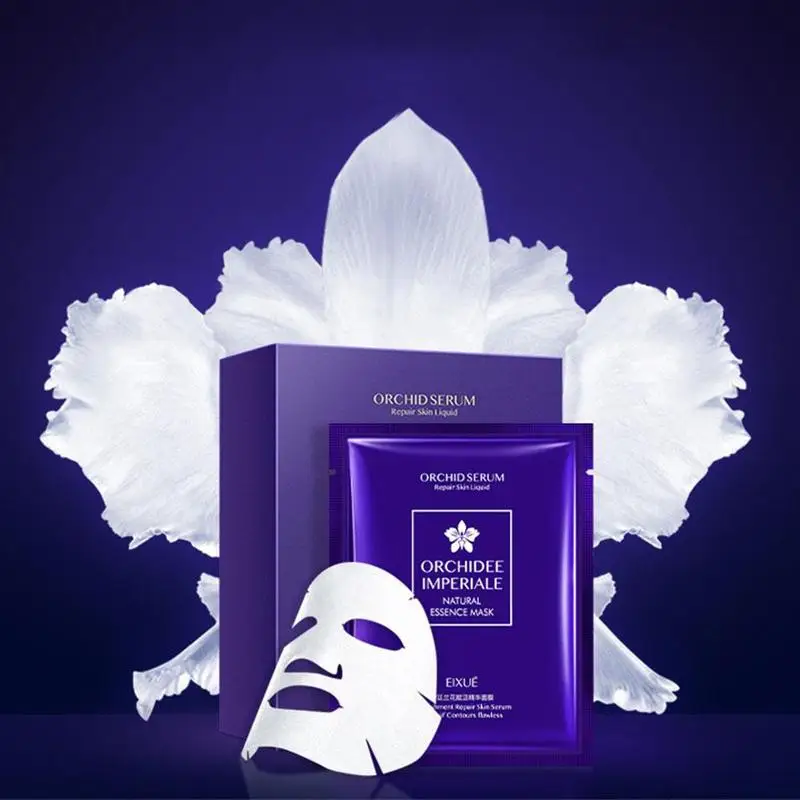 5 шт./лот Орхидея маска для лица глубина пополнения лист маска уход за кожей красота увлажняющая маска