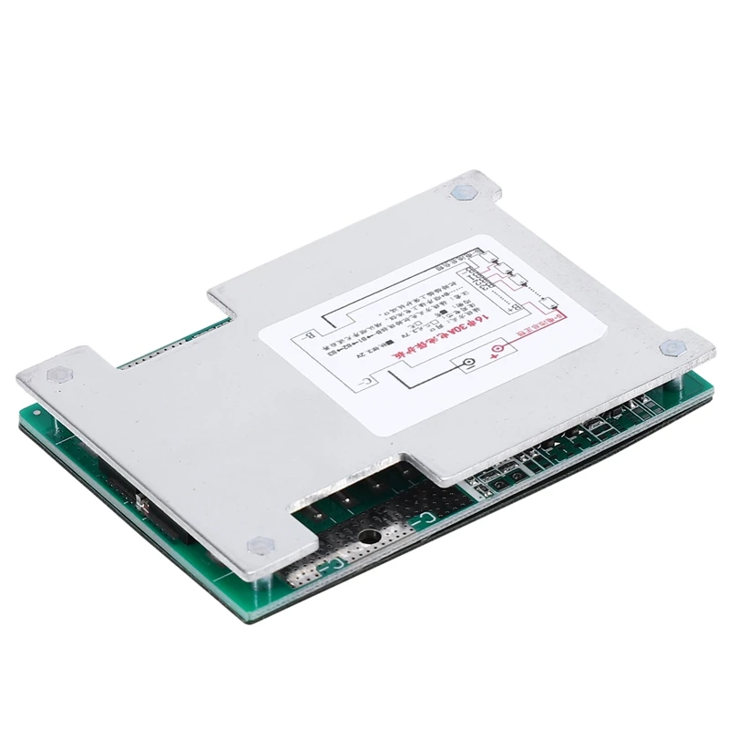 Защитная плата BMS PCB для аккумулятора 16S 48V 30A LiFePo4 с балансировкой электронного