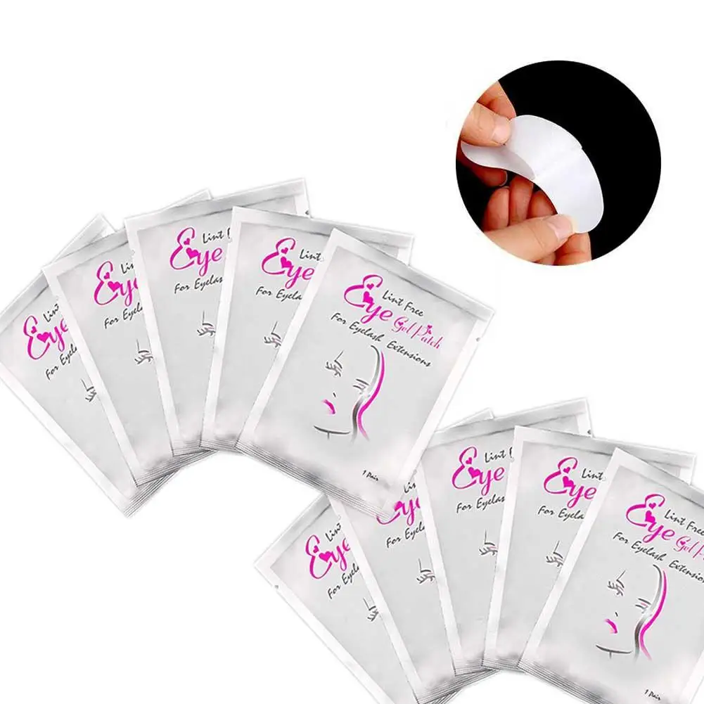 

100 Pairs Eye Pads Eyelash Gel Patch Lint Free Lashes Extension Mask Eyepads Beauty Tool