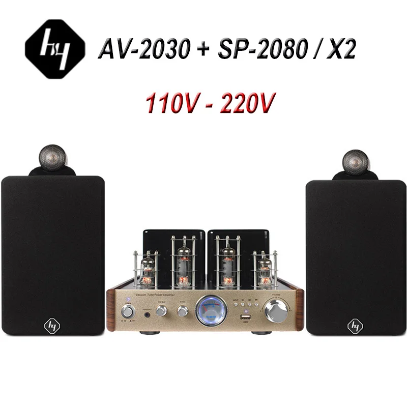 Hy Av2030 Stereo Vacuum Tube Amplifier Speaker Combination Hifi