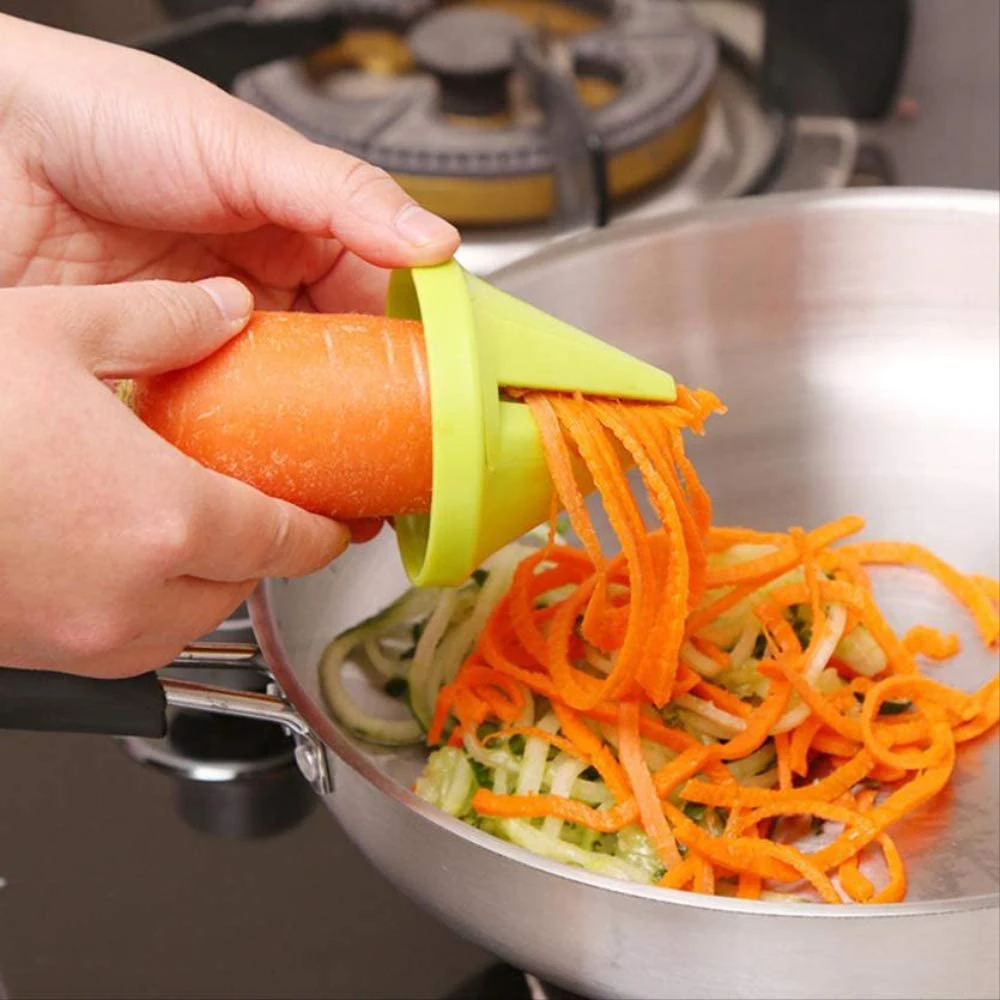 

1Pcs Vegetable Shred Spiral Slicer Multi-function Spiral Shredder Peeler Manual Potato Carrot Radish Rotating Shredder Grater