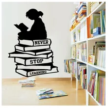 Mever маленькая девочка, поколение чтения, резные, съемные, крутые, модные, креативные, настенные, MUA3371