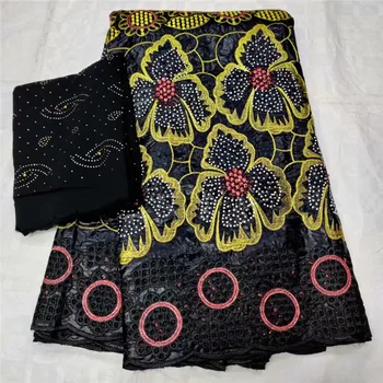 

bazin brode getzner fabric 2020 high quality tulle lace nigerian lace fabric with stones bazin riche getzner for dress L82-791