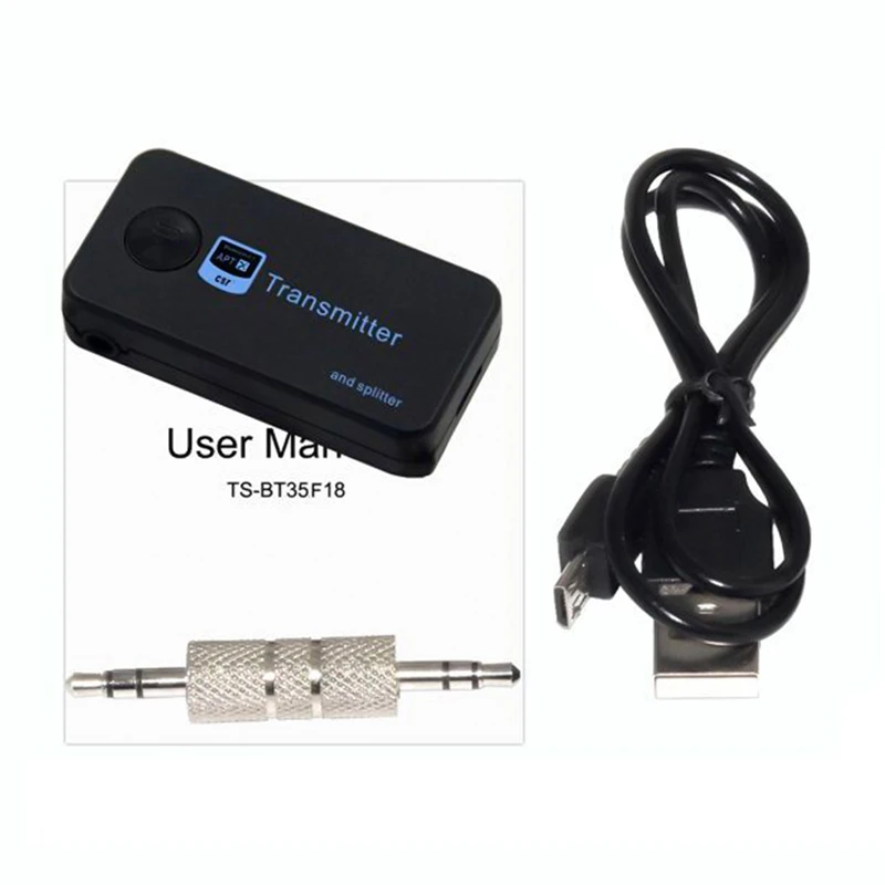 1Pc Wireless Bluetooth 4 1 Transmitter Adapter 3 5mm Jack For Car Music Audio Aux Headphone Reciever Handsfree