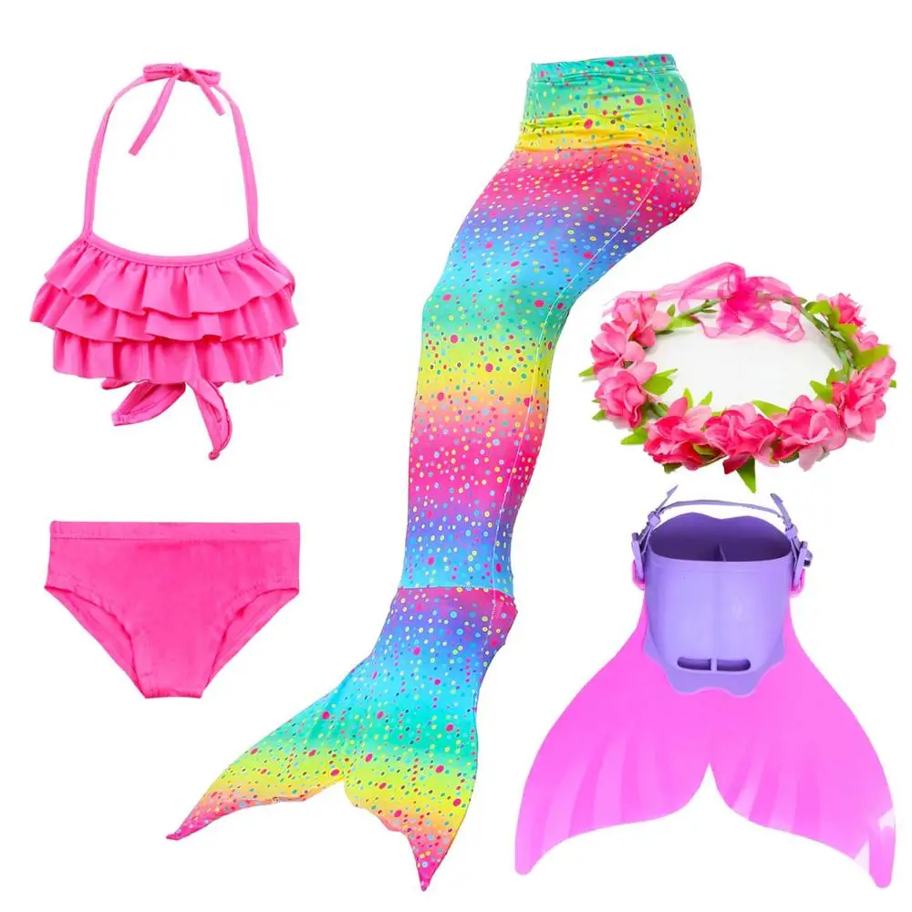 2019-Girl-s-Mermaid-Tail-for-Kids-Swimming-Bating-Suit-Costume-Swimsuit-Swimmable-Cosplay-Bikini-Set(17)