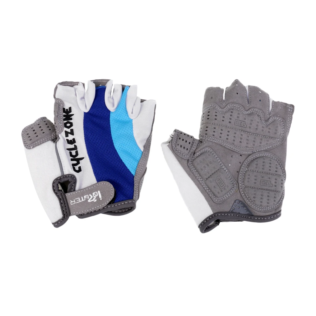 Outdoor Sports Racing Cycling Motorcycle Bike Bicycle Microfiber Gel Half Finger Gloves Breathable XXS XS S M