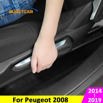 

Xburstcar for Peugeot 2008 2014 - 2019 LHD Car Interior Seat Adjustment Knob Sequins Trim Decorative Stickers Accessories