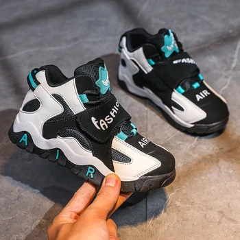 

Fashion Children Shoes Breathable Mesh Kids Basketball Shoes Boys Outdoor Sport Non-Slip Wearable Sneakers Child Basket Trainers