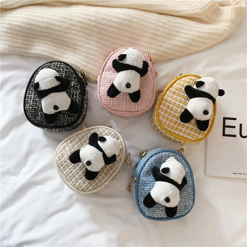 Плюшевые сумки с пандой для детей 14 см милые детские рюкзаки мальчиков и девочек