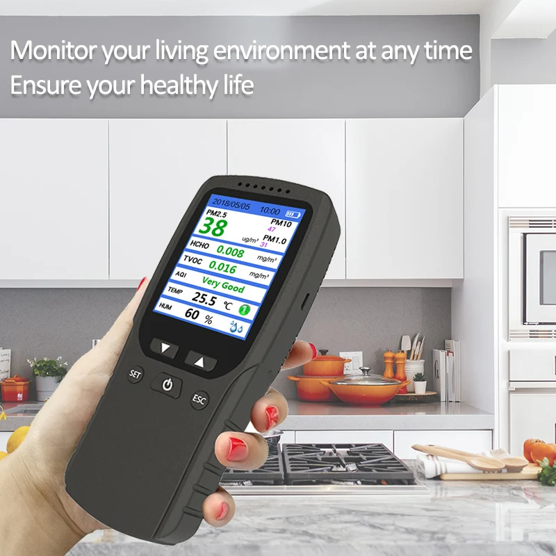 DM106A Handheld Air Quality Analysis Tester Smog/Dust/Formaldehyde Detector Analyzer Measuring Tool | Инструменты