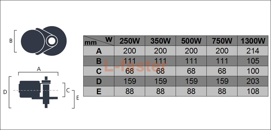 e-bike mid-drive motor drawing -1-950