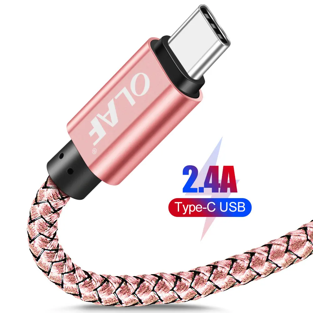 Rose gold USB C type C Быстрая зарядка кабель синхронизации данных для huawei P20/P20 Pro/P20 Lite honor 10 V20 V30 UMiDiGi Z2 A1 Pro зарядное устройство для телефона - Цвет: Rose gold
