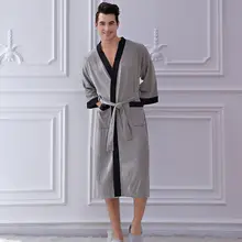 2019 New Men Casual Robes Autumn Winter Waffle Bathrobe Mens Dressing Gown Male Loose Plus Size Kimono Bath Robe 2019 New Men Casual Robes Autumn Winter Waffle Bathrobe Mens Dressing Gown Male Loose Plus Size Kimono Bath Robe