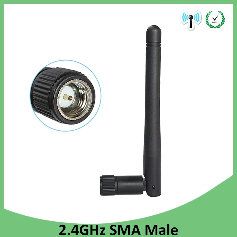 1pcs 2 4GHz WIFI Antenna 2dBi 3dbi Aerial SMA Male connector wi fi antena 2 4 1