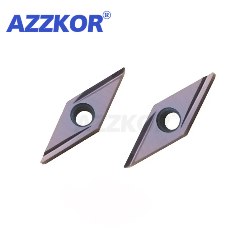 VBGT1103 R-Y NT930 карбидные вставки резец AZZKOR CNC токарные инструменты для нержавеющей