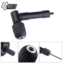 

90 Degree Right Angle Keyless Chuck Impact Drill Adapter Electric Power Cordless Drill Attachment Angle Adaptor