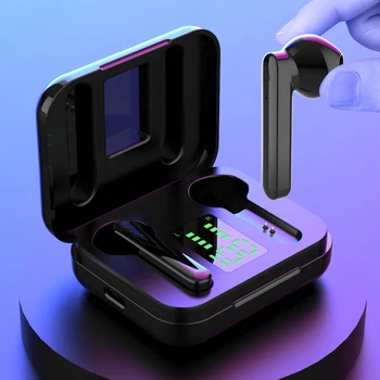 

Wireless TWS Bluetooth 5.0 Earphones Headphone Hands Free Auto Pairing Sports Earbuds Noise Reduction Earpiece With Charging Box