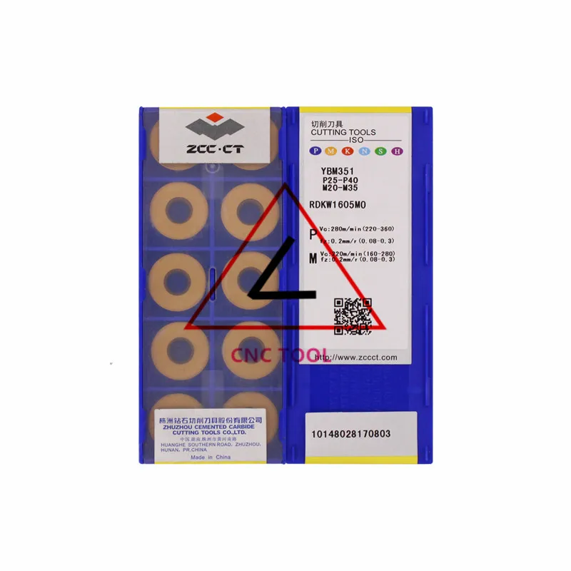 

RDKW1605MO YBM351 10pcs Original CHINA ZCCCT Milling inserts cutting tools