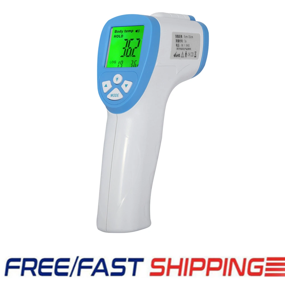 

Non-contact Digital LCD Thermometer Infrared Forehead Non-touch Convenient Body Temperature Gun Easy to Hold Dropshipping
