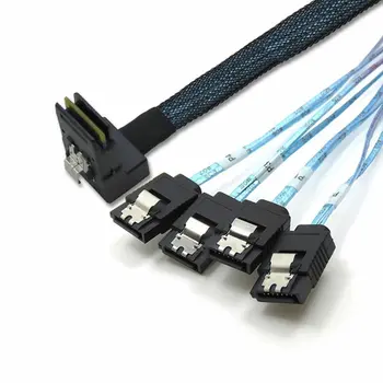 

Mini Sas 36P 90 Degree Elbow L Type To 4*Sata Server Computer Transmission Line