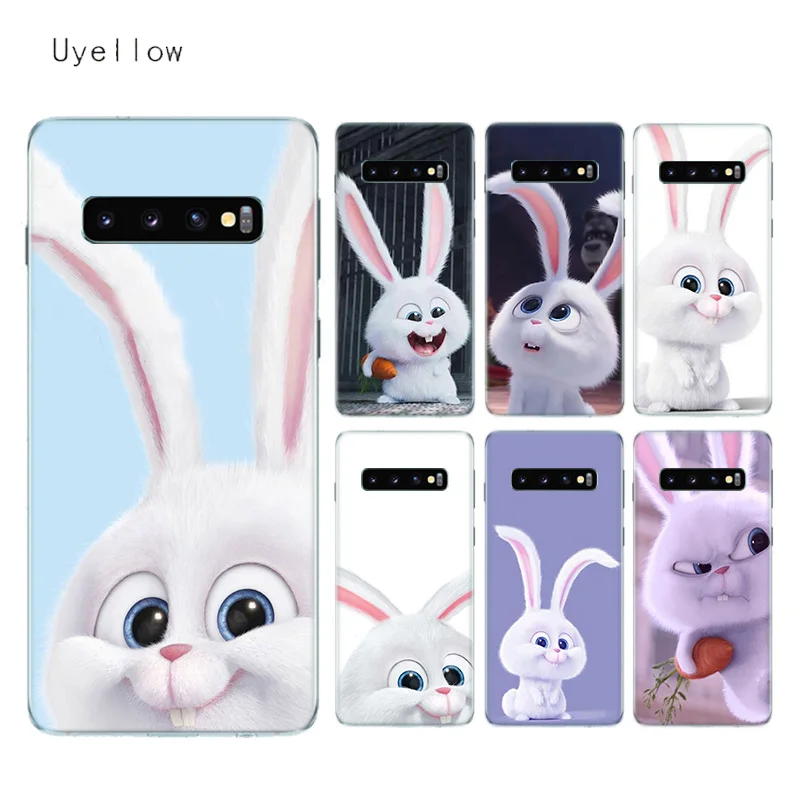 

Uyellow Silicone Case For Samsung S8 S9 S10 S10E Plus J4 J6 J8 A6 A7 A8 A9 Plus 2018 Note 8 9 10 Pro Cute Rabbit Soft TPU Cover